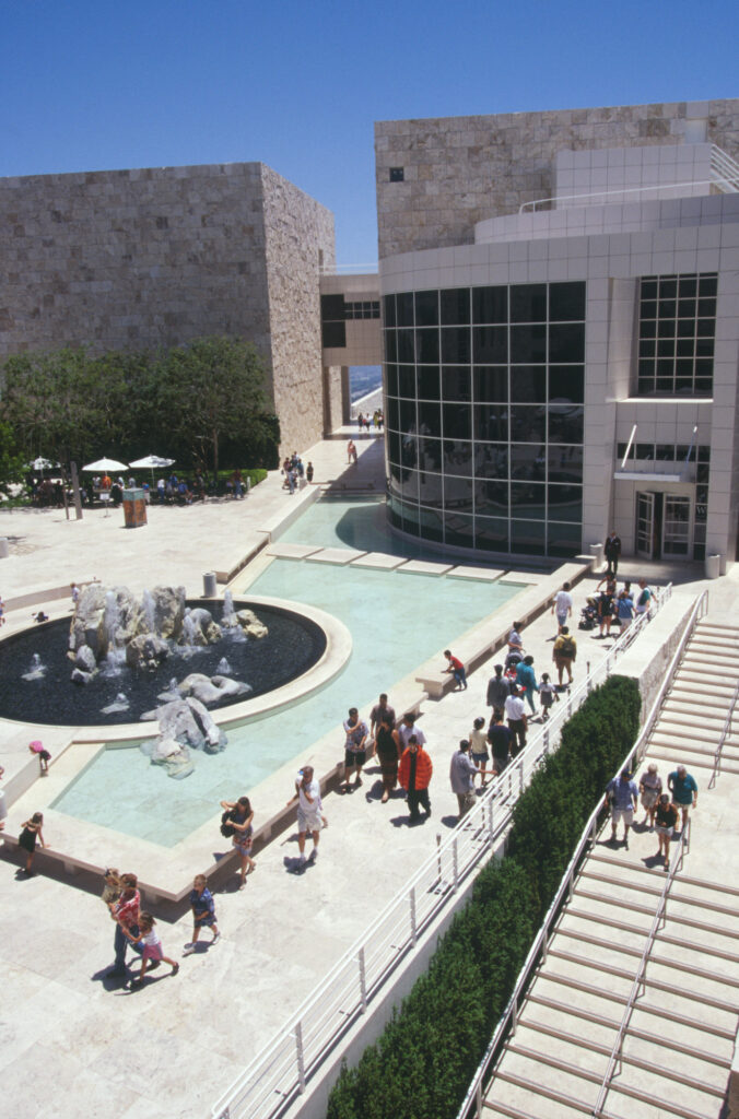 Getty Museum Courtyard Photo: Marcelo Coelho © 2002 J. Paul Getty Trust